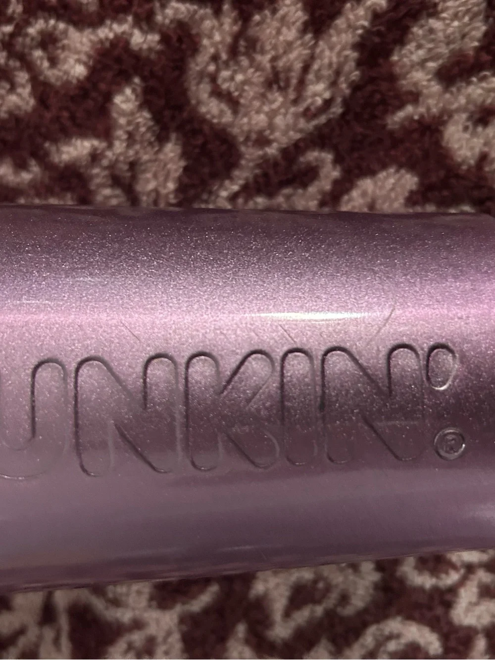 Dunkin® Metallic Lavender Insulated Tumbler with Straw